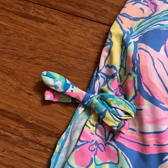 Lilly Pulitzer girls swim dress UPF 50 Bennet Blue Surf Gypsea size 10